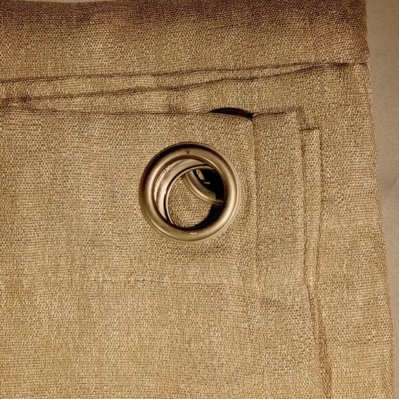 Exclusive Home VESTA  Room Darkening  Grommet Panels  2pc  SAND  52" x 108"  NEW - Picture 11 of 13